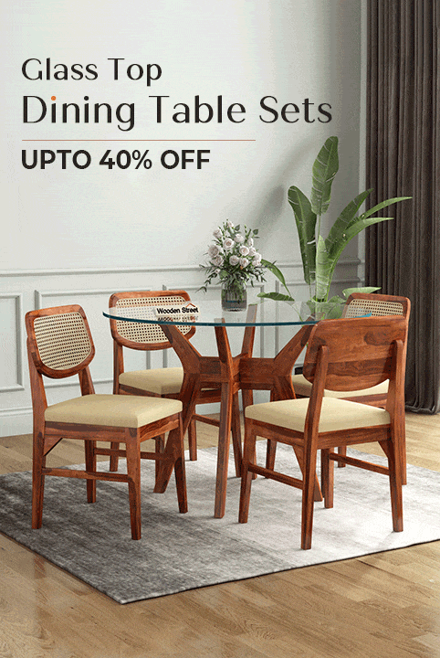Glass Dining Table Sets, wooden dining table set, best dining table set, dining tables, dining table set price, solid wood dining table, डाइनिंग टेबल