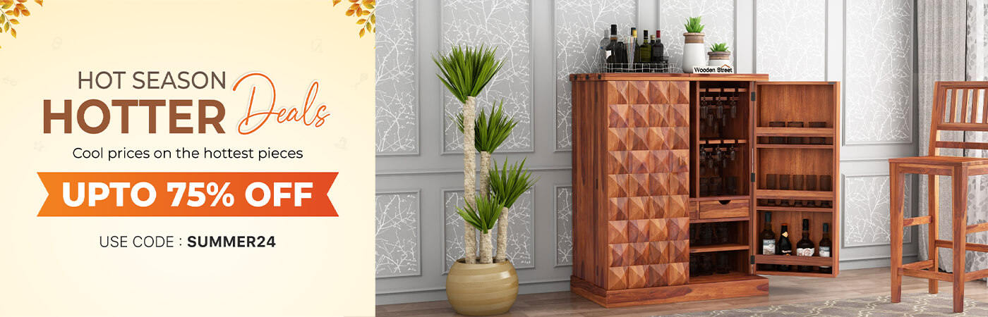 Woodenstreet online furniture Bar Cabinet