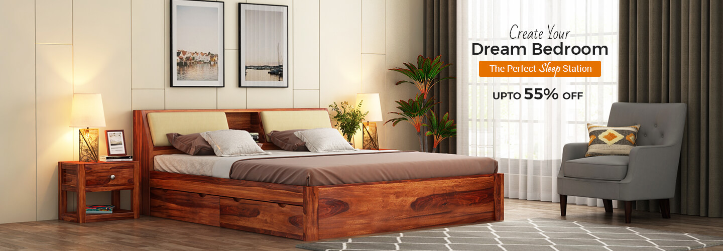 Solid Wood Furniture - Buy Solid Wood Furniture Online in India